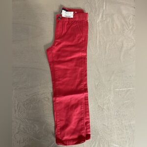 Red boys dress pants